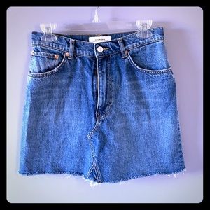 Denim Mini Skirt